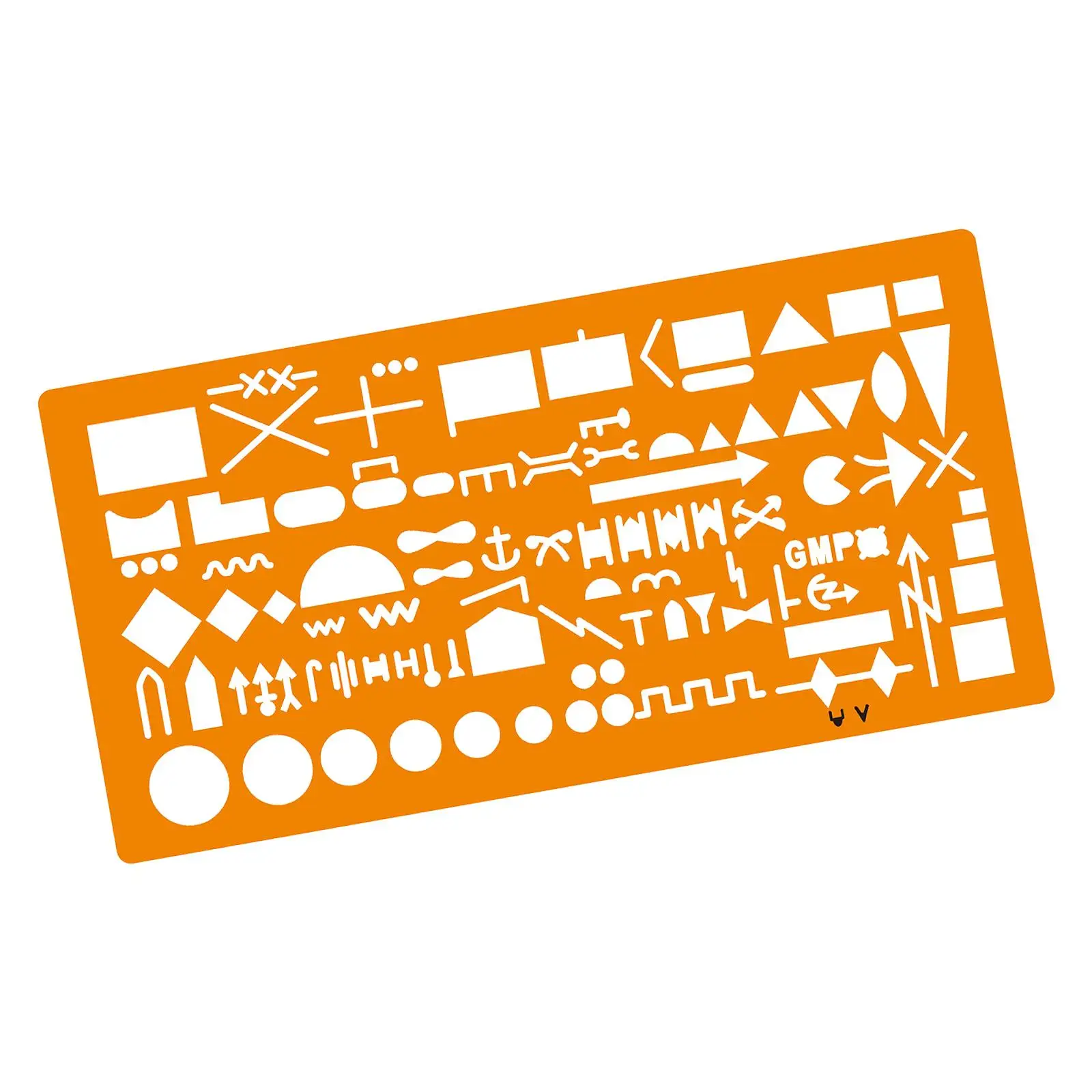 Estêncil de modelo de desenho de mapa Estêncil de arquitetura leve 8,2 x 3,7 polegadas