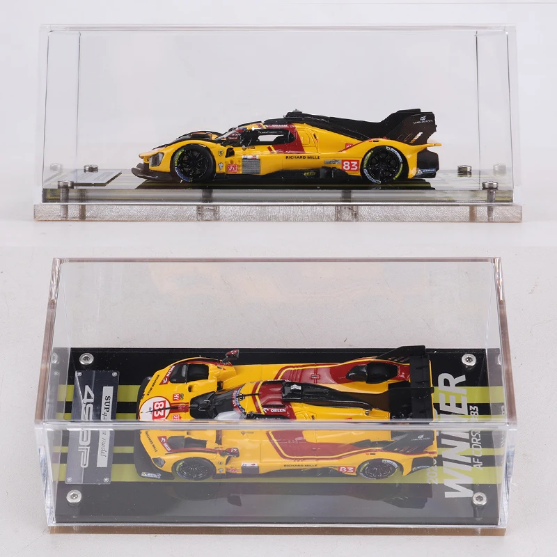 SUP&qidian 1:64 499P Carro de corrida NO.83 Carro modelo de resina