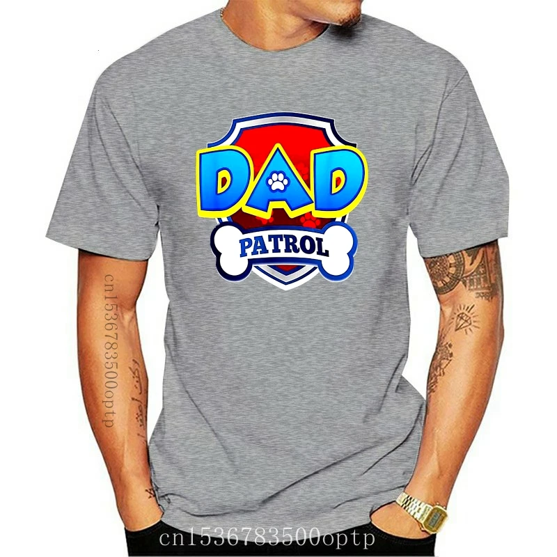 

Dad Patrol Shirt Dog Funny Gift Birthday Party Black T-Shirt Size S-3Xl Birthday Gift Tee Shirt