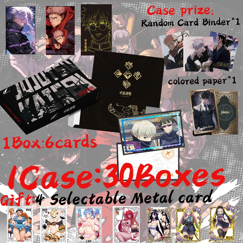 

Newest STARCARD Jujutsu Kaisen Colored Paper Art Board Hobby Anime Collection Card Gojo Doujin CCG Hobby Game Card Booster Box