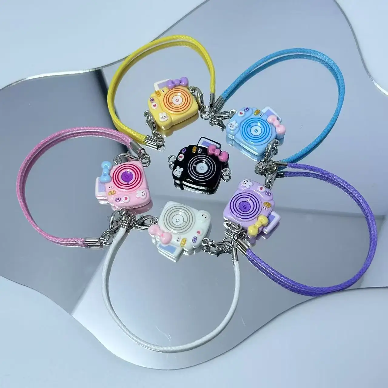 

Mini DIY Camera Dress Up Plush Toy for 15-17cm Labubu Doll Accessories Dollhouse Hanging Neck Accessories Dollhouse Pendant