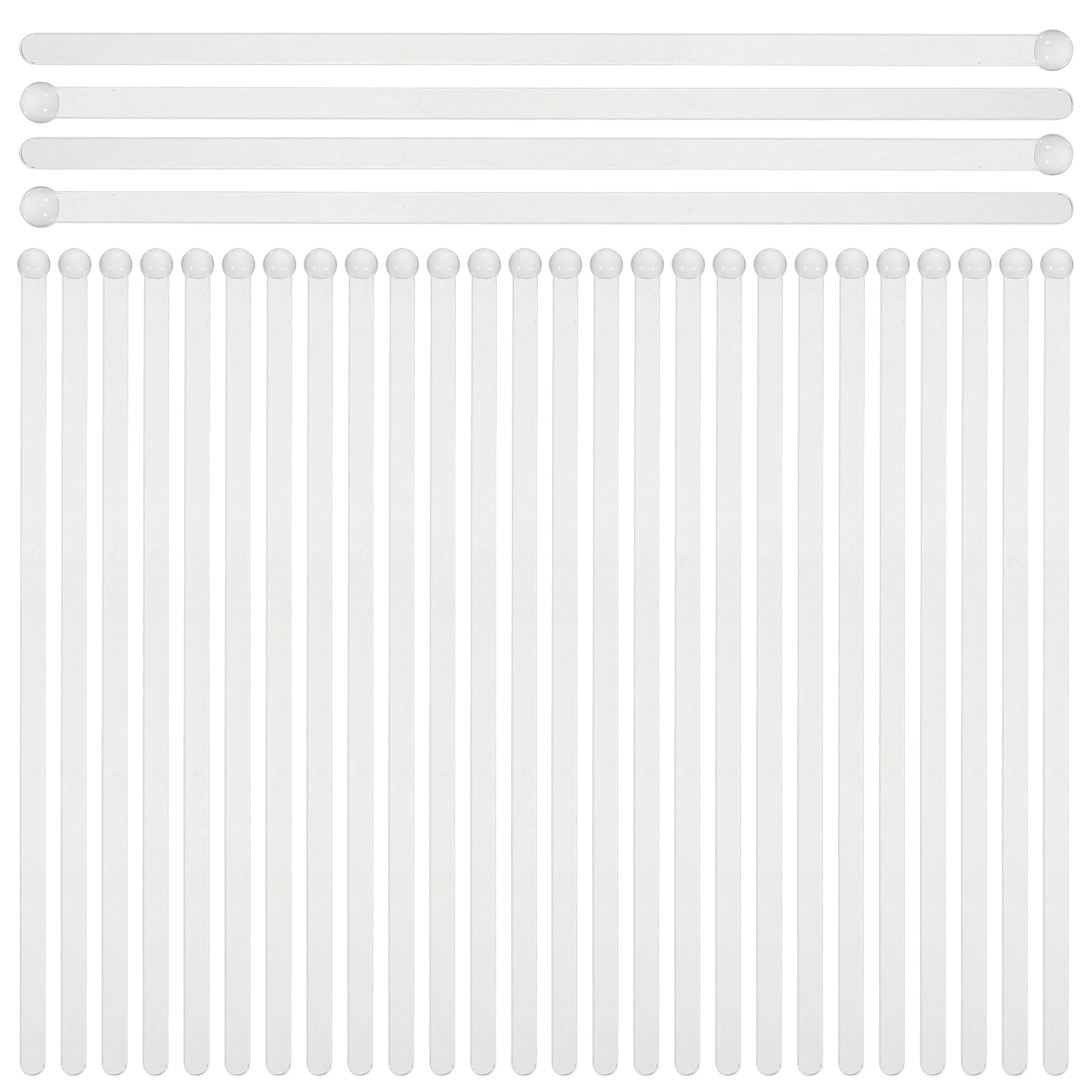 

Transparent Thickened Extended PVC Coffee Stirring Rods Independent Packaging Long H Mixing Sticks for Beverages Cocktails