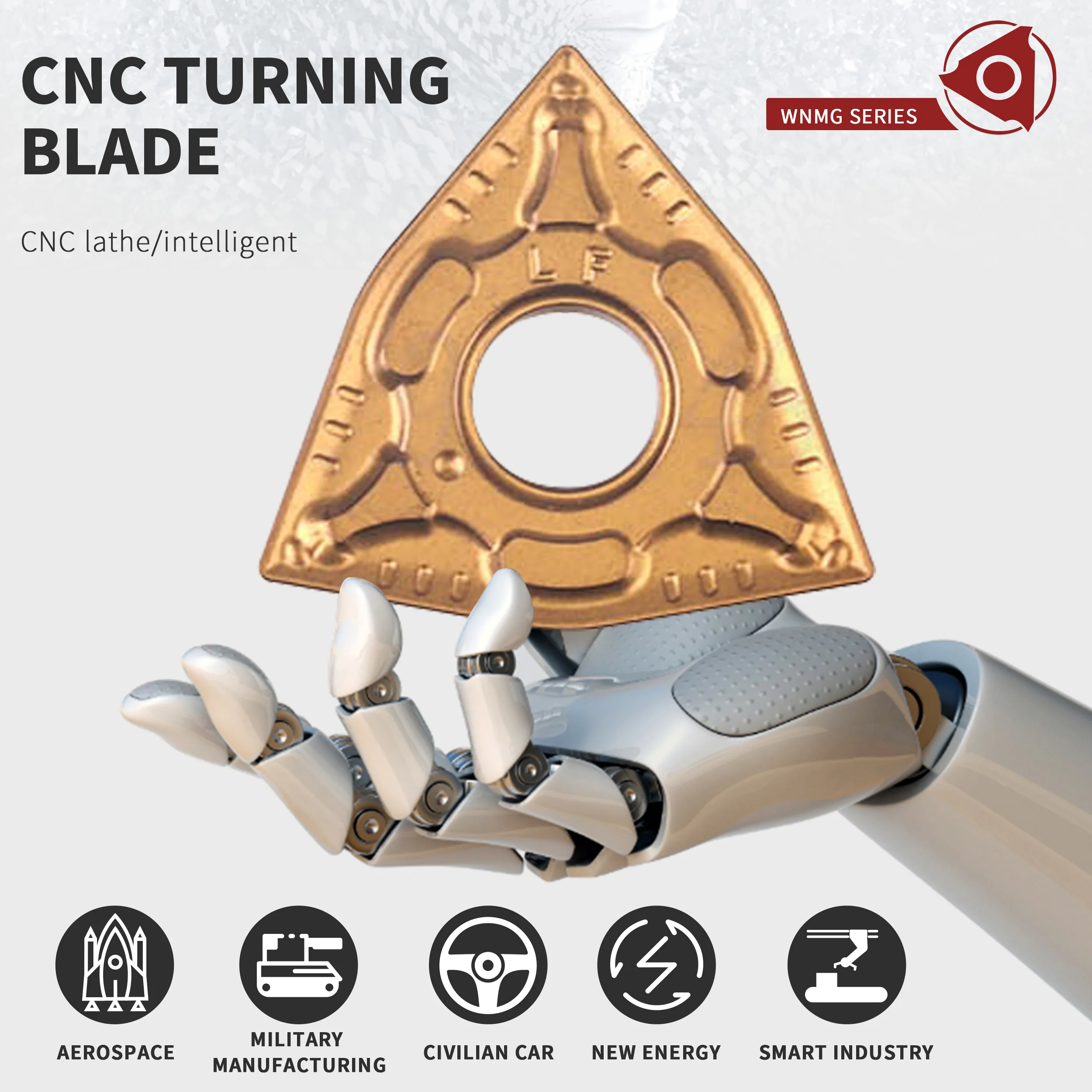 Torno CNC de inserción de carburo, hoja de herramienta de torneado de doble cara, revestimiento resistente a altas temperaturas, WNMG080404-CM NK3030 WNMG080408, 10 Uds.