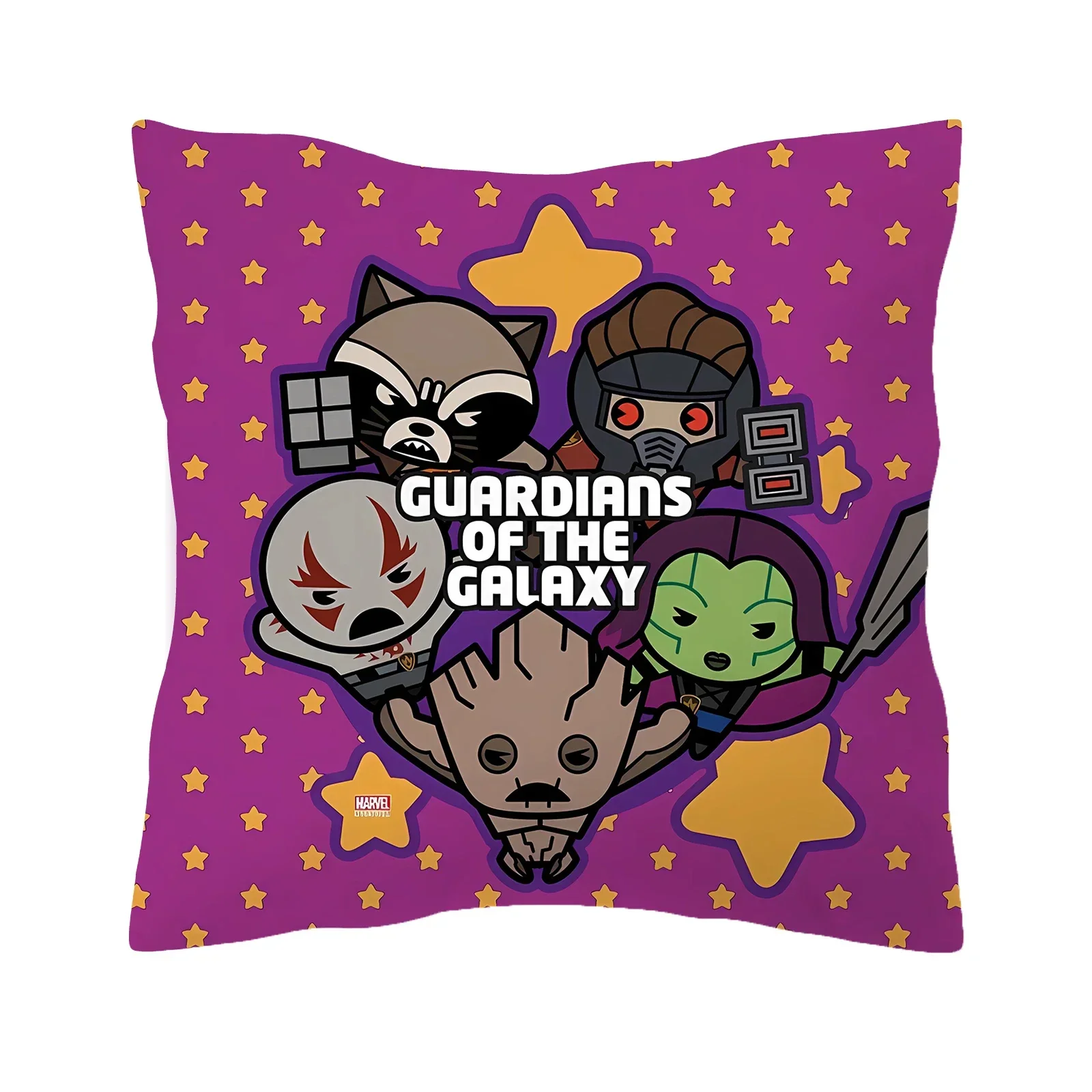 Disney Marvel Groot Pillowslip Cover Anime Cartoon Bedroom Sofa Decoration Home Throw Pillowcase Cushion Cute Kid/adult Gift New