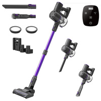 Vactidy V8 Pro Cordless Vacuum Cleaner 25kPa Powerful Suction Cyclonic Filtration System 180° Rotatable Brush Head 35min Runtime