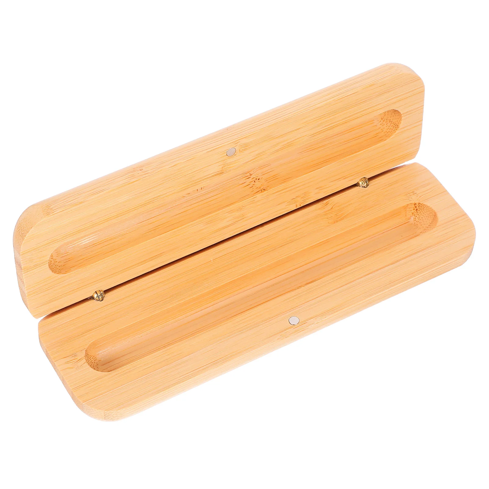 

1pc 1 Bamboo Stationery Pen Box 17x5 5x2 5cm Wooden Office Supplies Retro Gift Storage Pencil Case Durable Creative Design