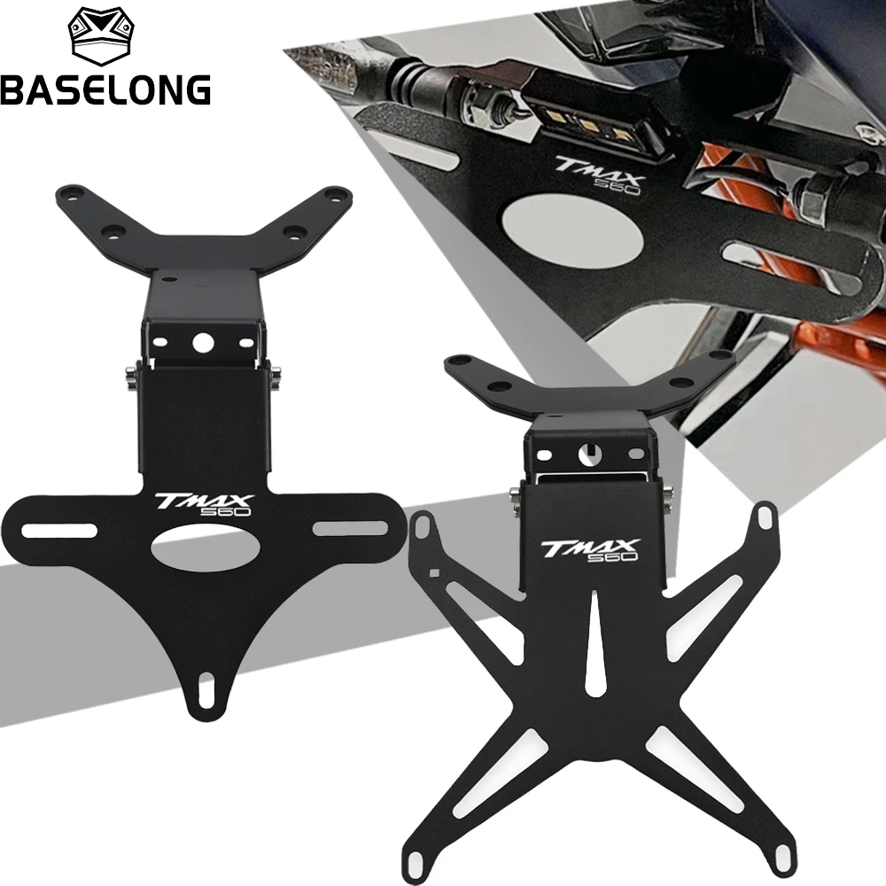 

Motorcycle Rear License Plate Holder For Yamaha Tmax560 T MAX T-MAX 560 2022 2023 2024 2025 Tail Light Bracket Fender Eliminator
