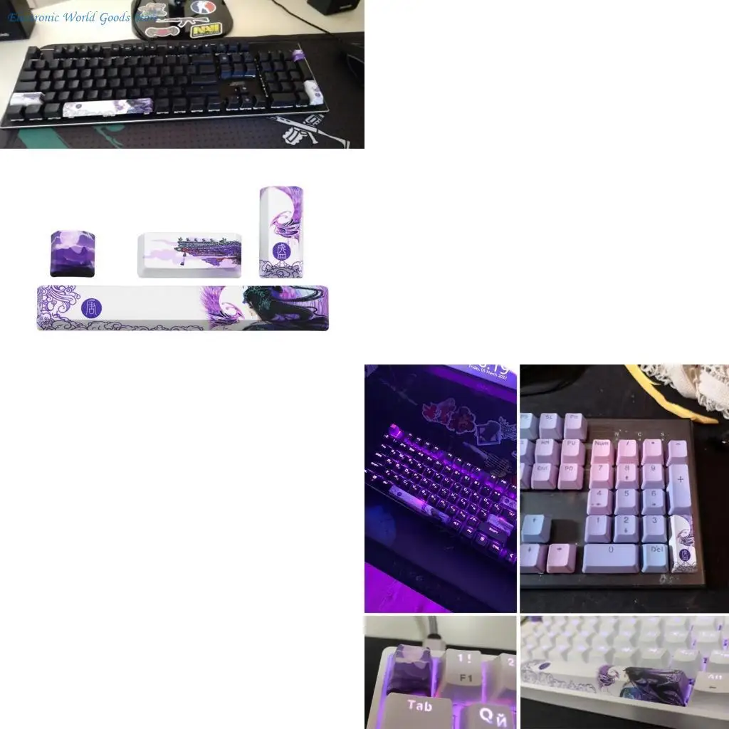 A3PD PBT Five Sides Dye-subbed Keycap Space Bar 6.25u Esc Entre Keys 4 Keys
