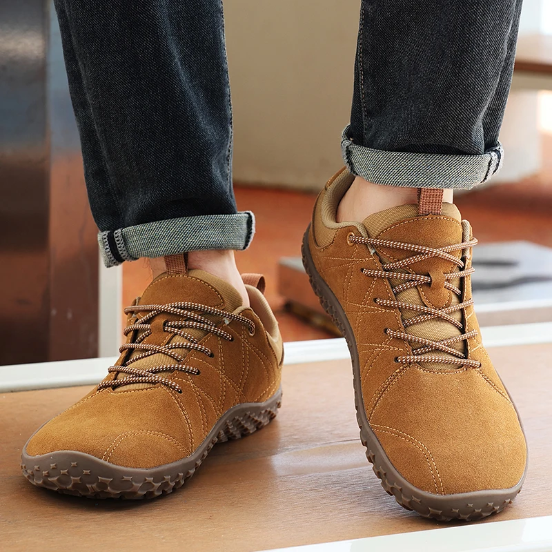 

Унисекс, кожаная спортивная обувь с широкой головкой, уличная походная обувь в парном стиле, осенне-зимняя обувь для борьбы с милитари, альпинизм