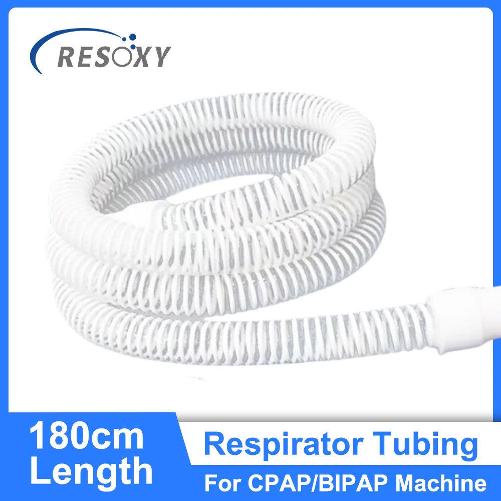 

Resxoy CPAP Universal Respirator Tubing for CPAP BiPAP Machine 180cm Ventilator Tube 70.87 Inch Length White Breathing Machine