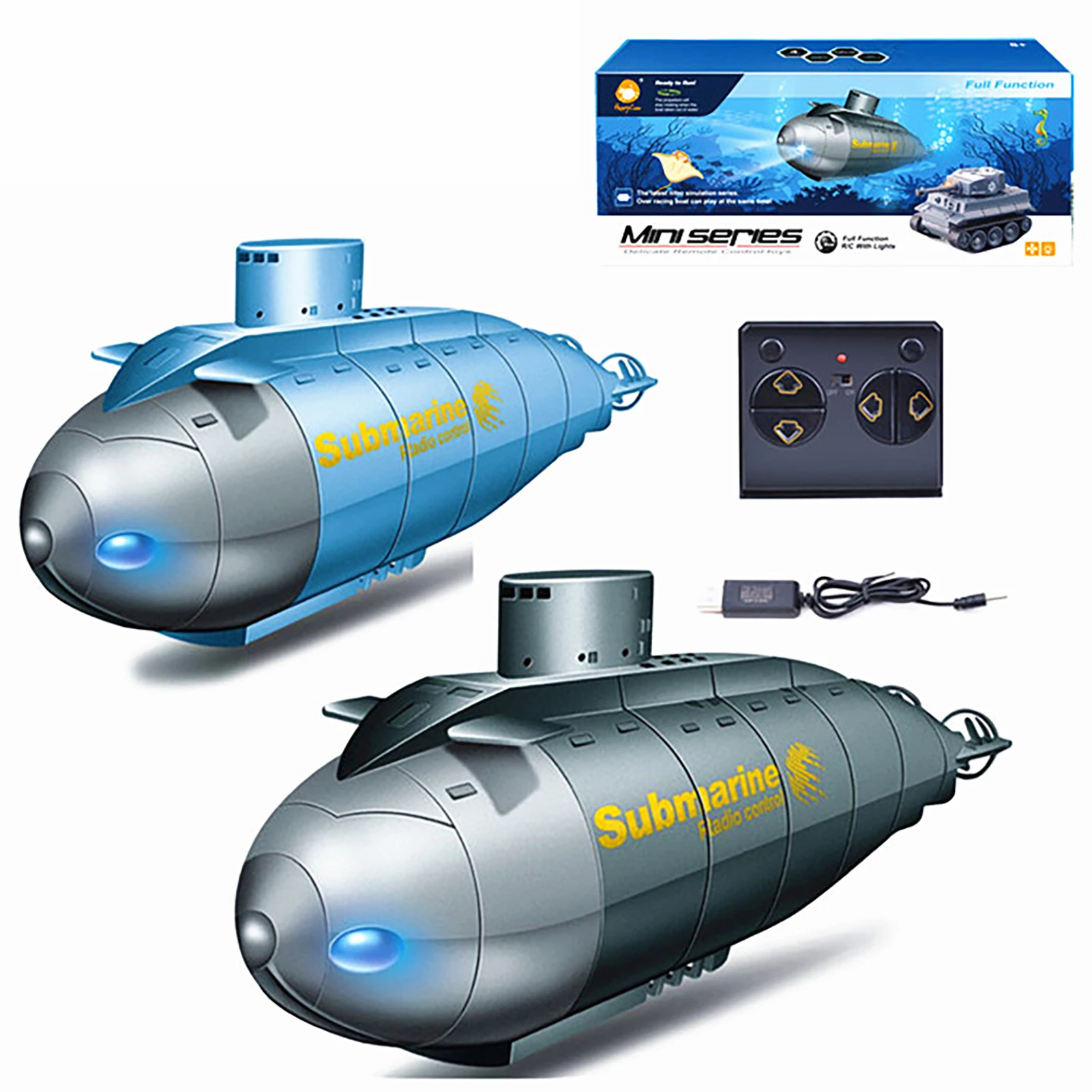 1PCS Updated Version Happycow 777-586 Mini RC Submarine Speed Boat Remote Control Drone Pigboat Simulation Model Gift Toy