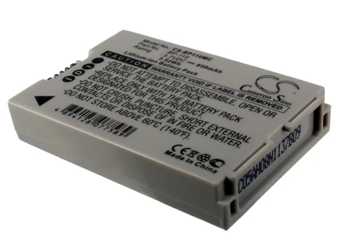 

CS Cameron Sino Kerui New 950mAh Replacement Battery for Legria HF R205, Legria HF R206, Legria HF R26, Legria HF R27, L