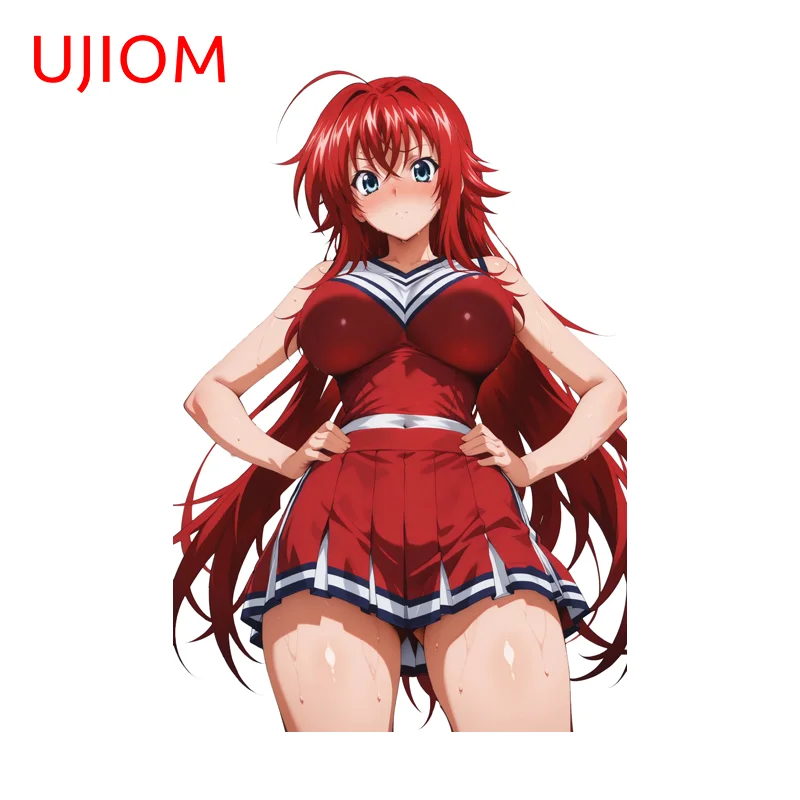 UJIOM Rias Gremory Wall Sticker Eye Catching Anime Characters Scratch-Proof Vinyl Decal Game Room Computer Host Decoration
