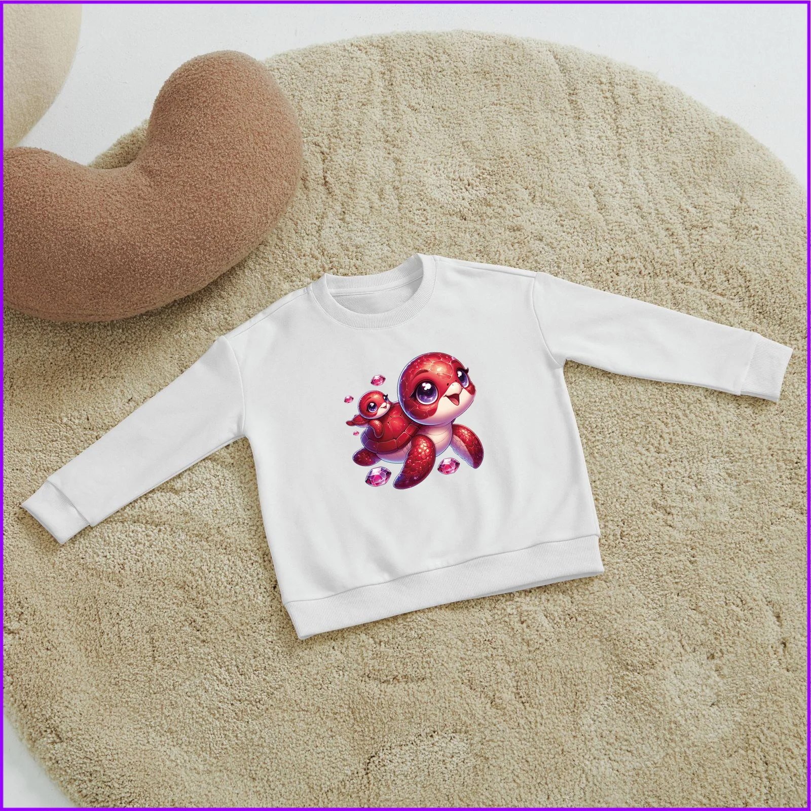 Gem Sea Turtle Mom And Baby Mother'S Day Gift Sja1099 Kids Boys Girls Hoodies Sweatshirts Sweaters Winter Teenagers Tweens Tees