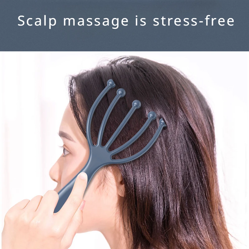 5 Claws Head Massger Streamlined Ball Body Relaxation Scalp Massage Hand Held Hair Relax Spa Health Care Stress Relief Aid