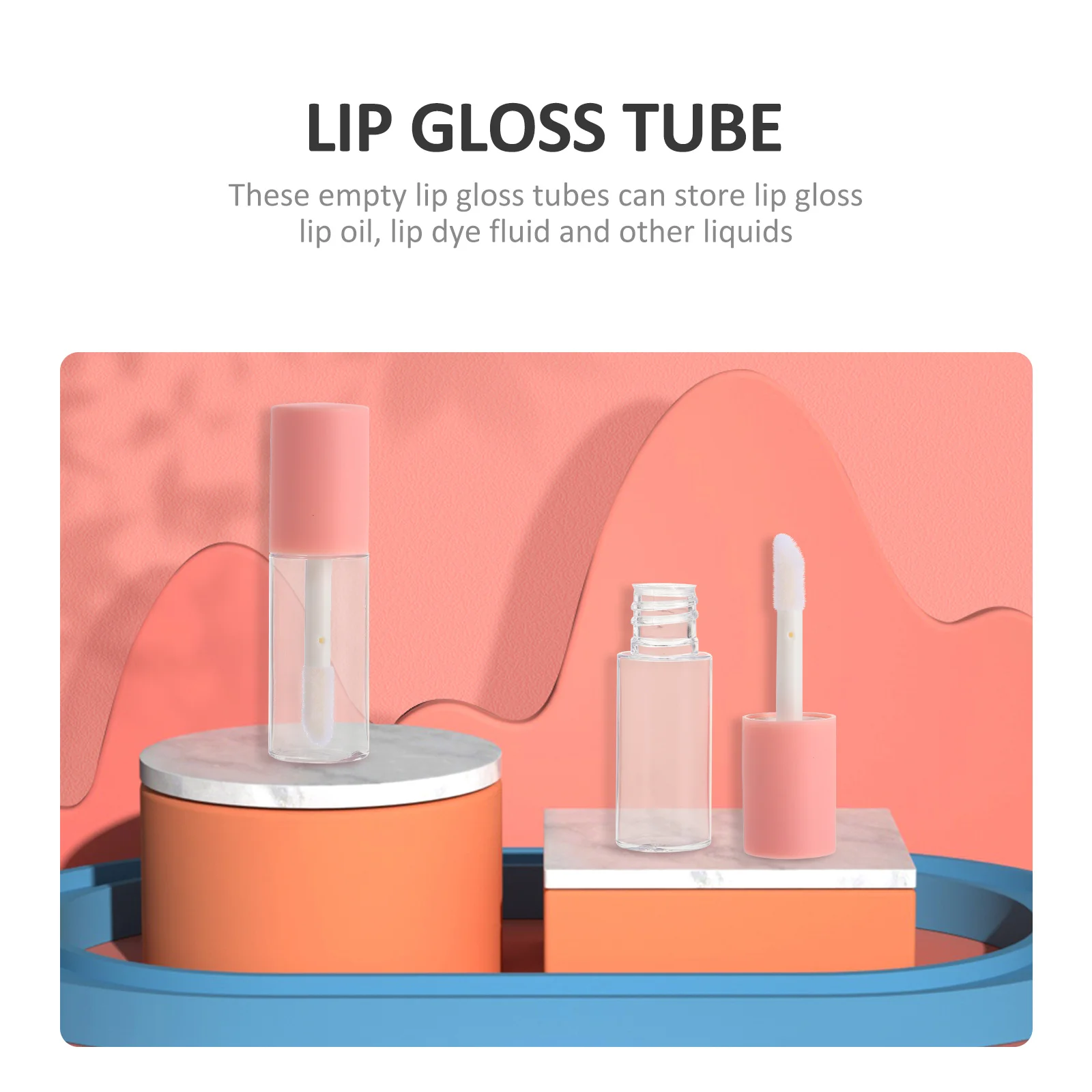 10 stks Glans Buis Diy Set Leeg Klein Licht Voor Reizen Lipolie Flessen Plastic Buizen Lip Dye Vloeistof Container Make-up