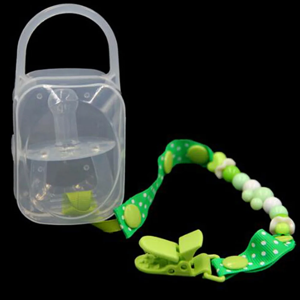 

12Pcs Pacifier Storage Case Portable Clear Baby Pacifier Box Travel Reusable Plastic Carrier Organizer Soother Case