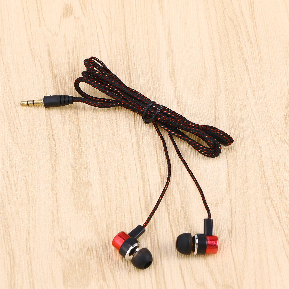 

Earbuds Extended Bass Response Earphones Cloth Line Heavy Headset High Fidelity