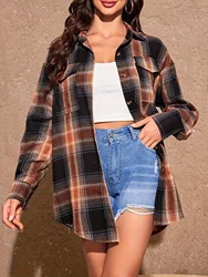 Casual Fashion Loose Plaid Shirt