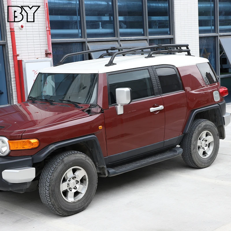 سبائك الألومنيوم سيارة B-عمود غطاء الكسوة العلم نمط العسل لوحة لتويوتا FJ كروزر 2007-2021 اكسسوارات السيارات #6