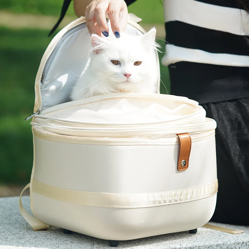 

HoopetCat Carrier Bags Breathable Outdoor Pet Carriers Small Dog Cat Backpack Travel Space Capsule Cage Pet Transport BagFor Cat