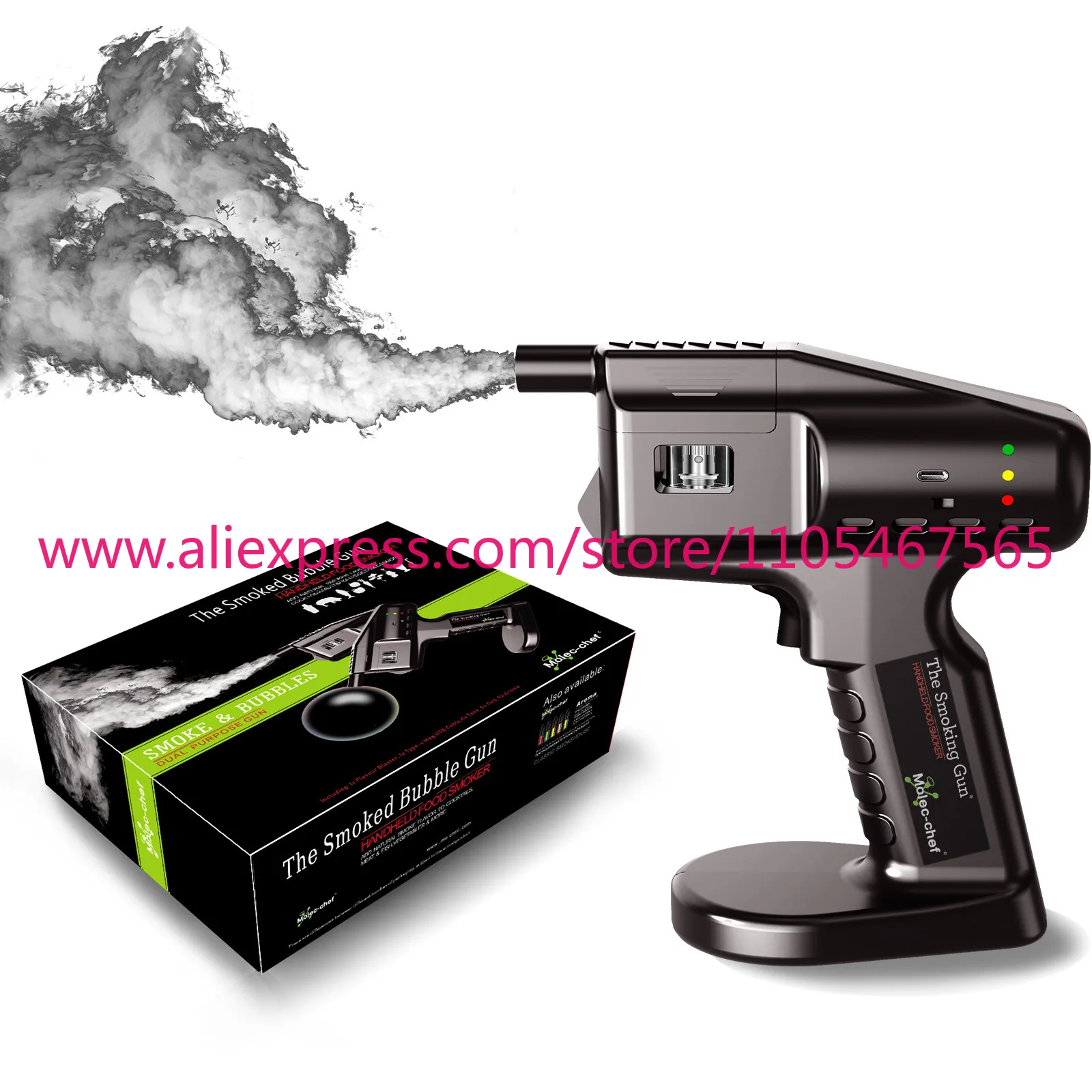 1PCS Smoked gun Cloud Genie Smoke machine Handheld Portable film and television studio frequency Film shooting Portrait stage