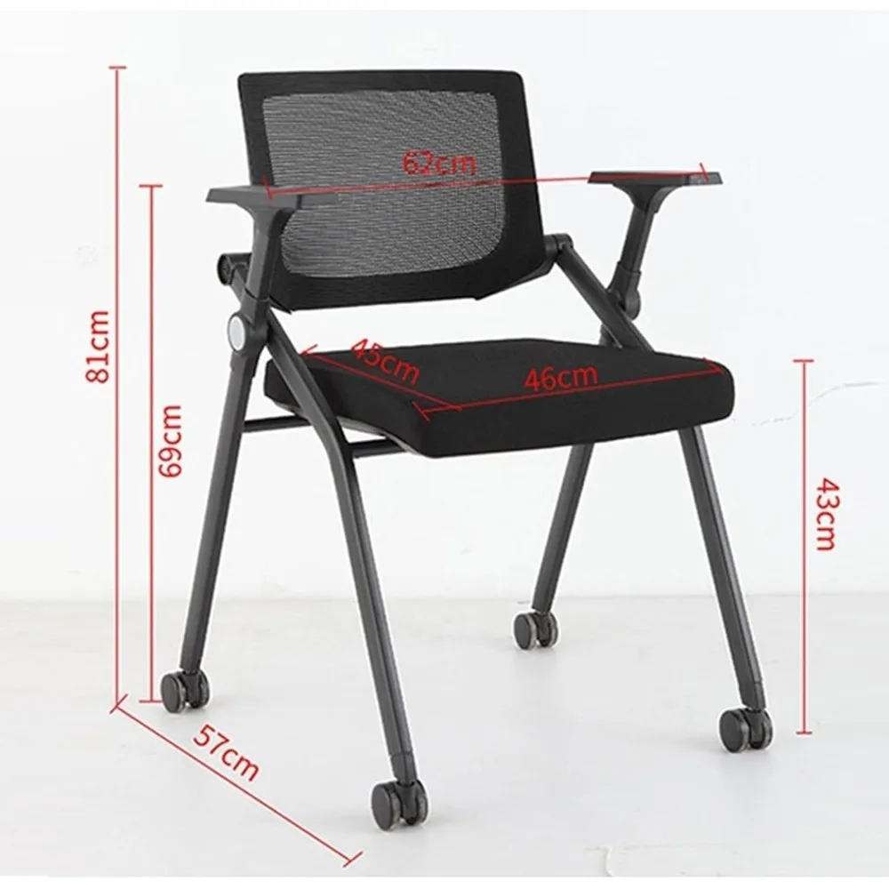 Multi-Functional Foldable Chair with Writing Board for Office and Classroom Meetings