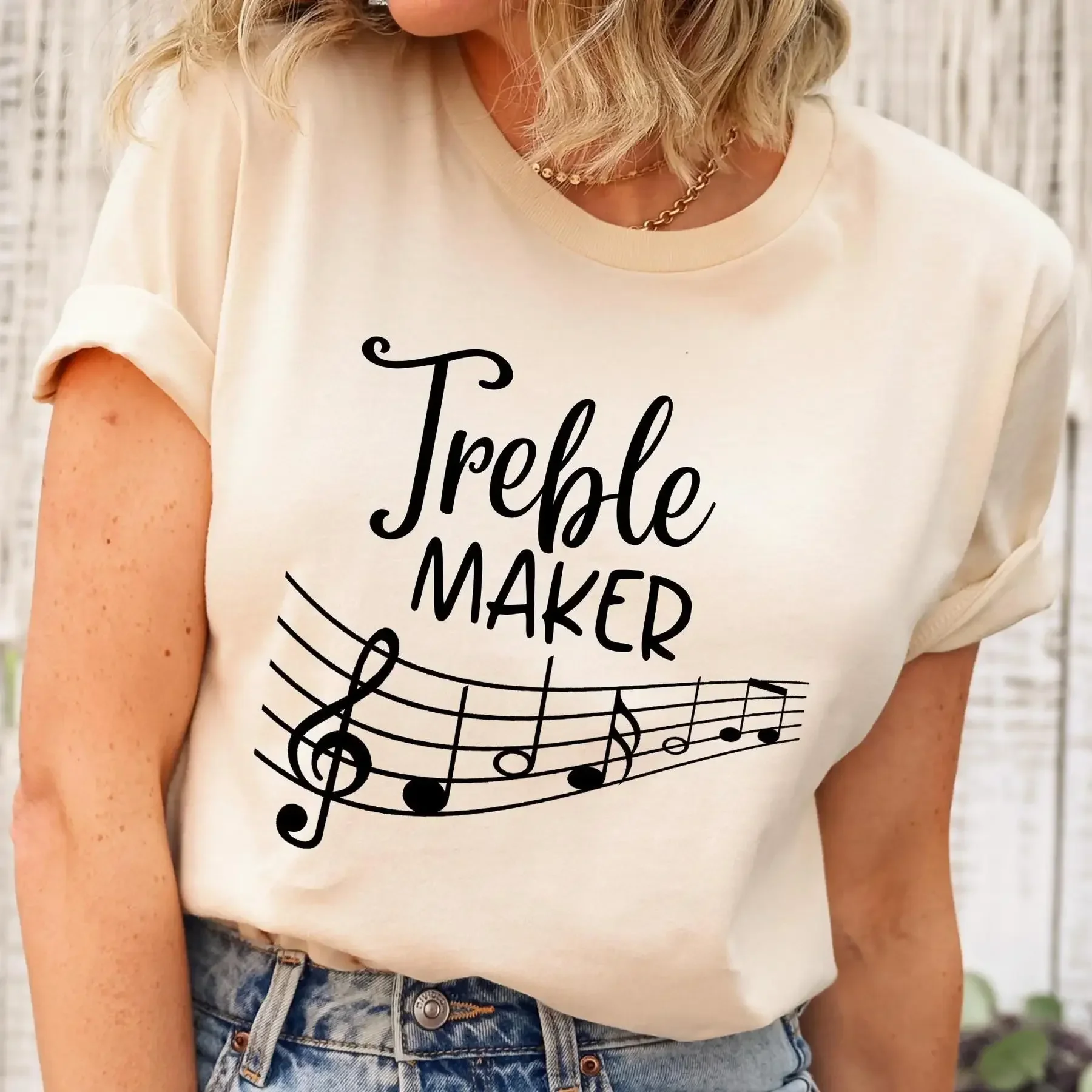Treble Maker T Shirt Funny Musician Music Lovers Piano Player Lover For Musicians Notes