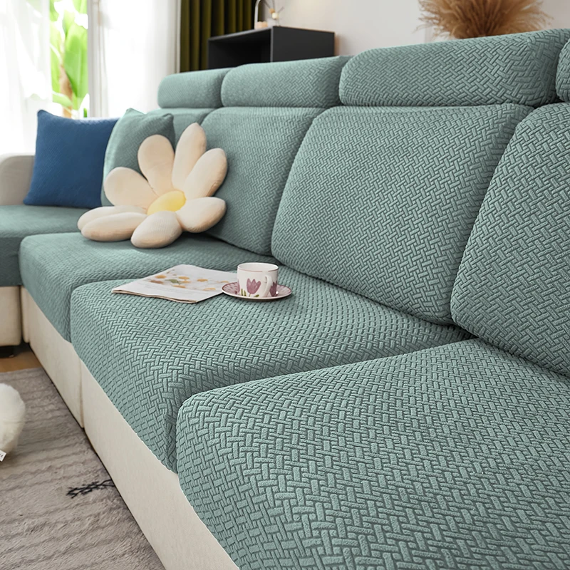1 PC Elastic Twill Solid Color Sofa Seat Cover Furniture Protector Slipcover for Living Room Soft Couch Case Easy Clean