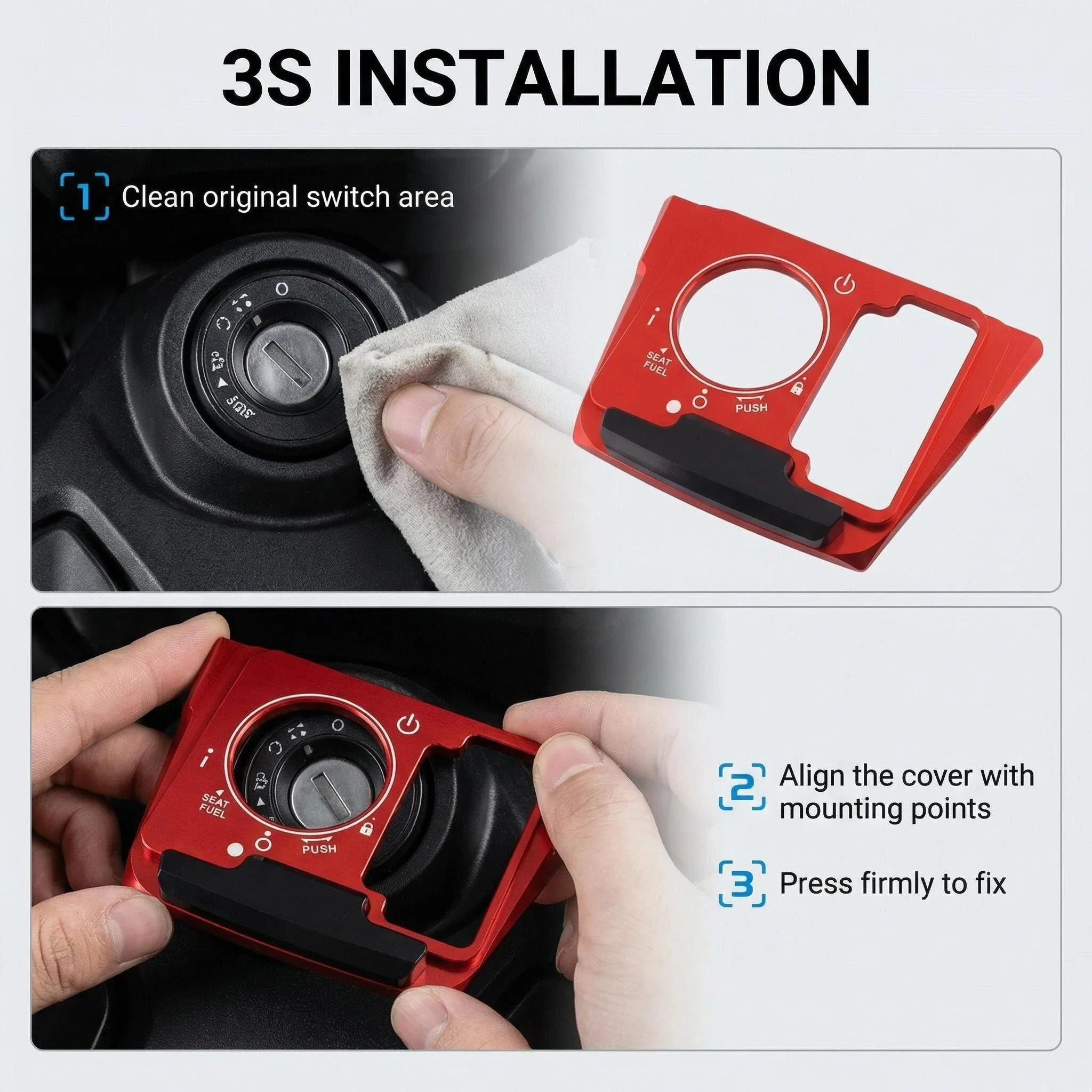Motorcycle Ignition Switch Cover Electric Door Lock Button Cover Protector For Forza NSS 350 300 125 150 FORZA300 FORZA350