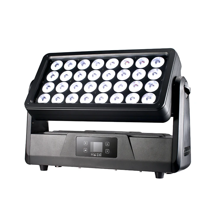 4 ชิ้น 32X40 วัตต์ Rgbw 4In1 เมืองสีกลางแจ้ง Ip65 กันน้ําไฟ LED ล้างพร้อมกรณีเที่ยวบิน