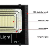 JVEE 30W 1000mAh Solar Flood Lights Remote Control Powered Spotlight Outdoor Waterproof IP67 Villa Street Lamp Adjustable Angle 6