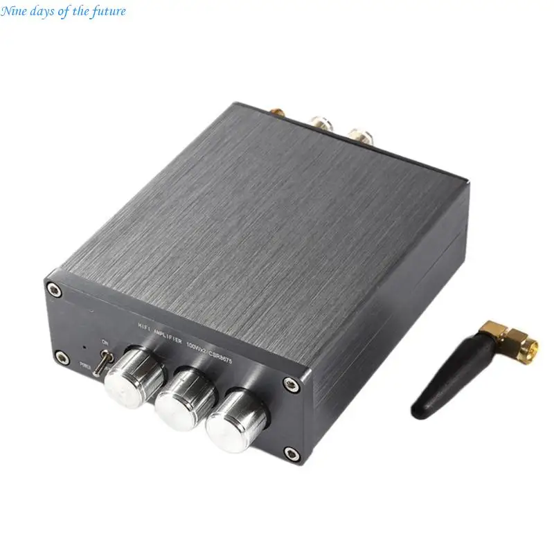 

Bluetooth-compatible Amplifiers 2 Channel Amplifiers HIFIBass 100W+100W Amplifiers E65A