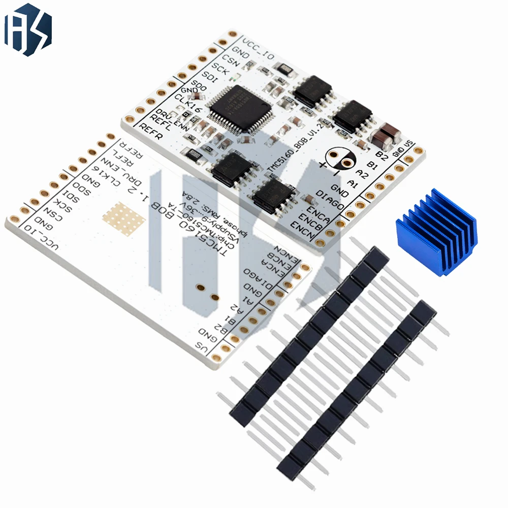 3D 프린터 부품 TMC5160TA-V1.0 BOB 고전력 스테퍼 모터 드라이버 TMC5160 스텝스틱 스텔스쵸프/스프레드사이클 기능 탑재 초저소음
