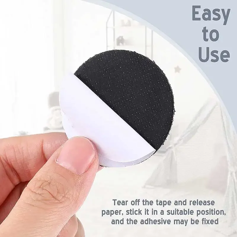 5-30Pairs Self Adhesive Hook and Loop Fastener Dots Sticky Nylon Hook Loop Interlocking Adhesive Tape Sofa Carpet Anti Slip Mat