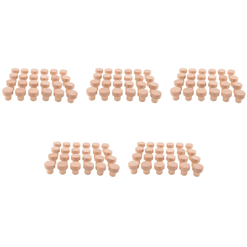 

120Pc Wine Bottle Corks T Shaped Cork Plugs For Wine Cork Wine Stopper Reusable Wine Corks Wooden & Rubber Wine Stopper