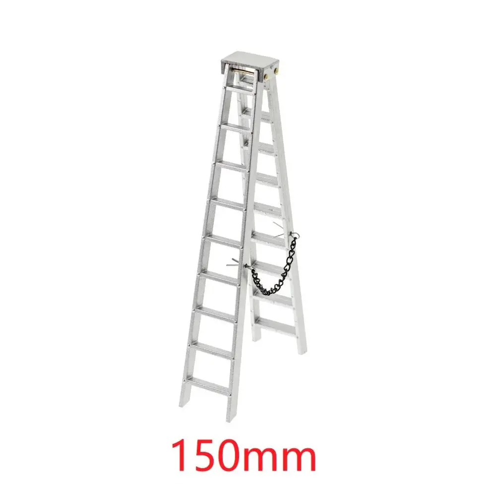 RC Rock Crawler 1/10 Scale RC Crawler Ladder Simulation Lightweight Climbing Car Ladder Silver 100MM 150MM Mini Ladder RC4WD D90