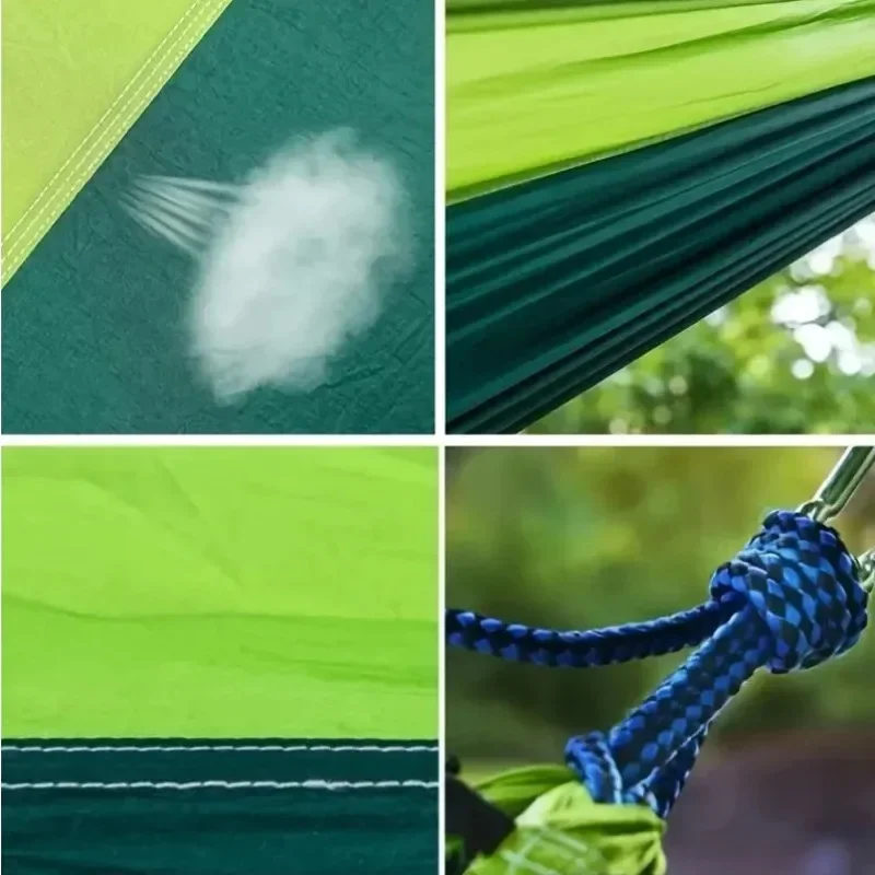 Camping Hammock Single Portable Hammock with 2 Tree Straps and Storage Bag Ideal for Outdoor/Indoor Use Beach Camping Travel image 5