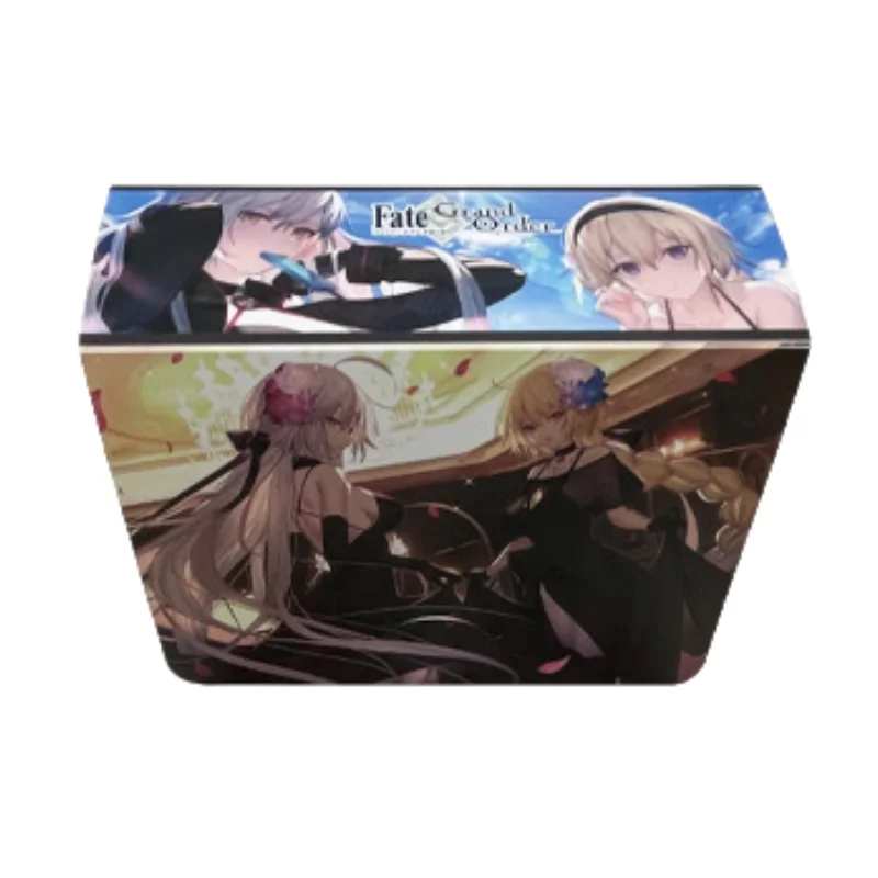 FGO Cards Box Fate Grand Order Joan of Arc OCG PTCG OPCG DIY Anime Game Portable Cards Collection Box Hard Plastic 160 Capacity