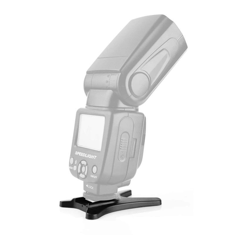 HFES Camera Flash Stand Flash Speedlight Hot Shoe Mount Stand With 1/4Inch Metal Tripod Thread For Flash Speedlight Speedlite Ca