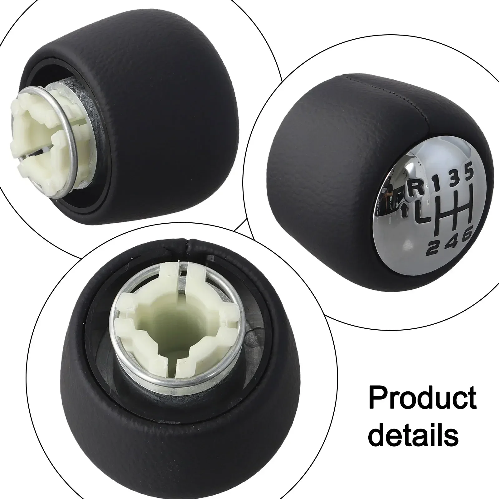 

For Automotive Use Chome Shift Knob Car Gear Knob Car Modification 6 Speed Manual Shift Lever Handle Car Accessory