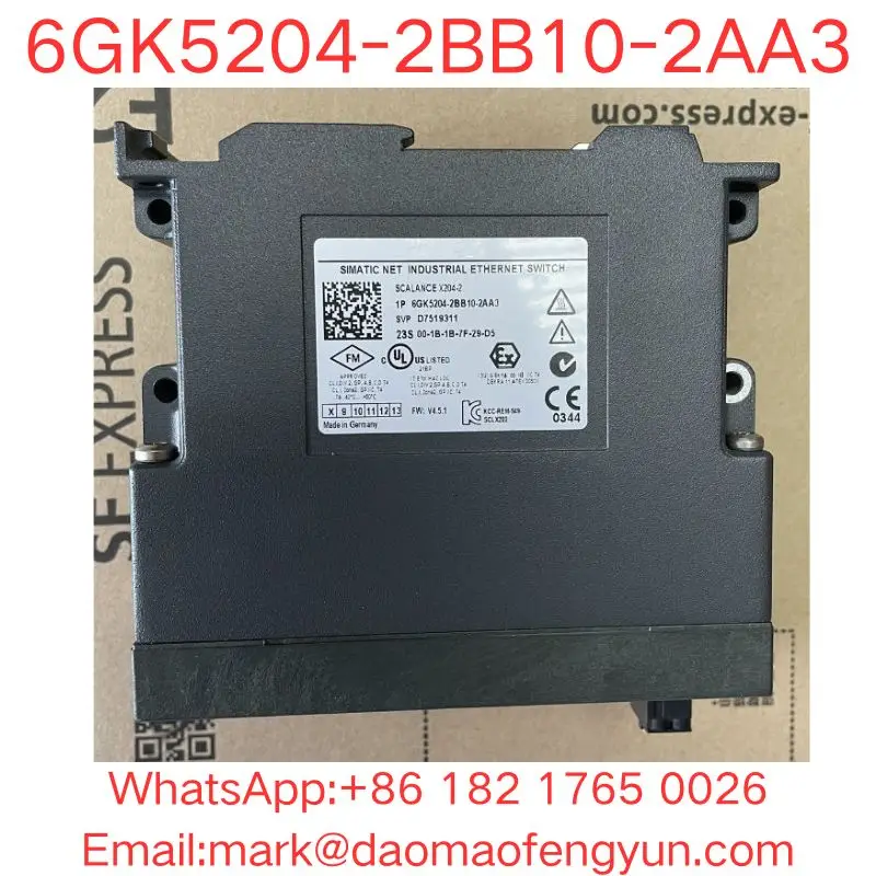 6GK5204-2BB10-2AA3 تم اختباره بشكل جيد في حالة جيدة SCALANCE X204-2، مفتاح IE مُدار 4x 10/100 Mbit/s RJ45، 2x 100 Mbit