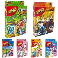 Mattel Games UNO Dragon Ball Z Card Game for Family Night Featuring Tv Show Themed Graphics and a Special Rule for 2-10 Players