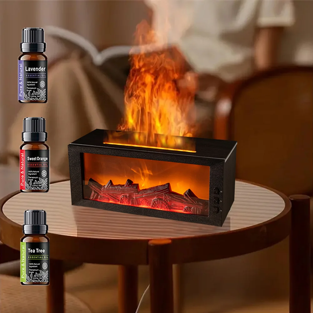 

Mini Flame Essential Oil Diffuser with 7 Colors, Aromatherapy Machine, Air Humidifier, and Aroma Diffuser for Home Relaxation
