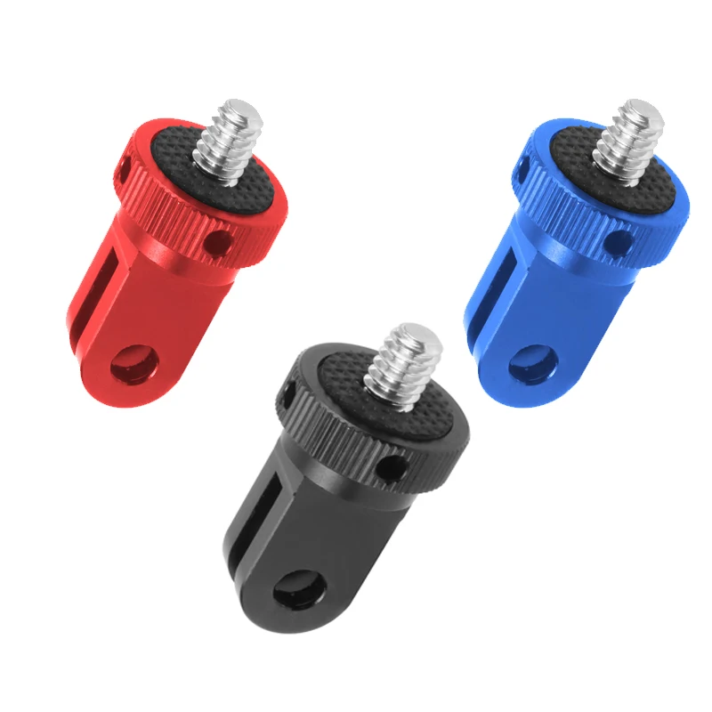 Adattatore 1/4″ Per Insta360 X4/X3/ONE X2, GoPro E Action Cam – 2 Pezzi In Alluminio Con Gomma Antigraffio