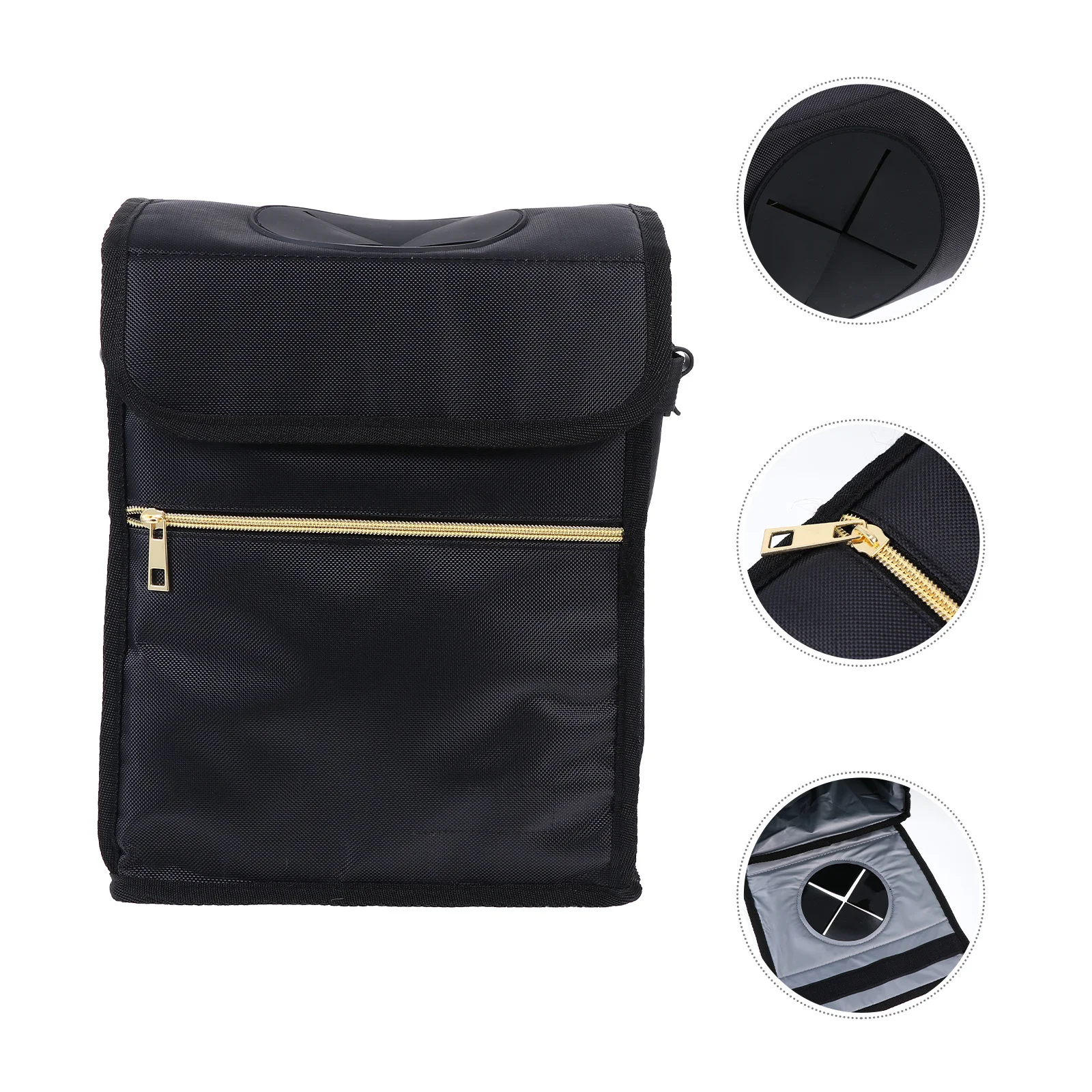 

1Pcs Car Storage Bag Multifunctional Durable Polyester Trash Can Waterproof Auto Trash Bin Large Capacity Vehicle Organizer