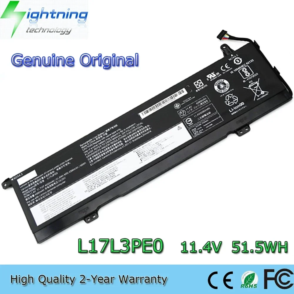 

Brand New Original L17L3PE0 11.4V 51.5Wh Laptop Battery for Lenovo Yoga 730-15IKB 730-15IWL 730-15 L17C3PE0 etc.