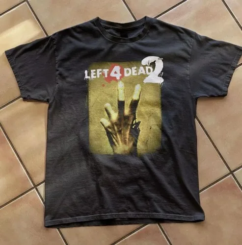 Left 4 Dead 2008 Grunge Tapout Game Men's Casual Comfortable Cotton T-Shirt Unisex Streetwear Shirt oversized t shirt