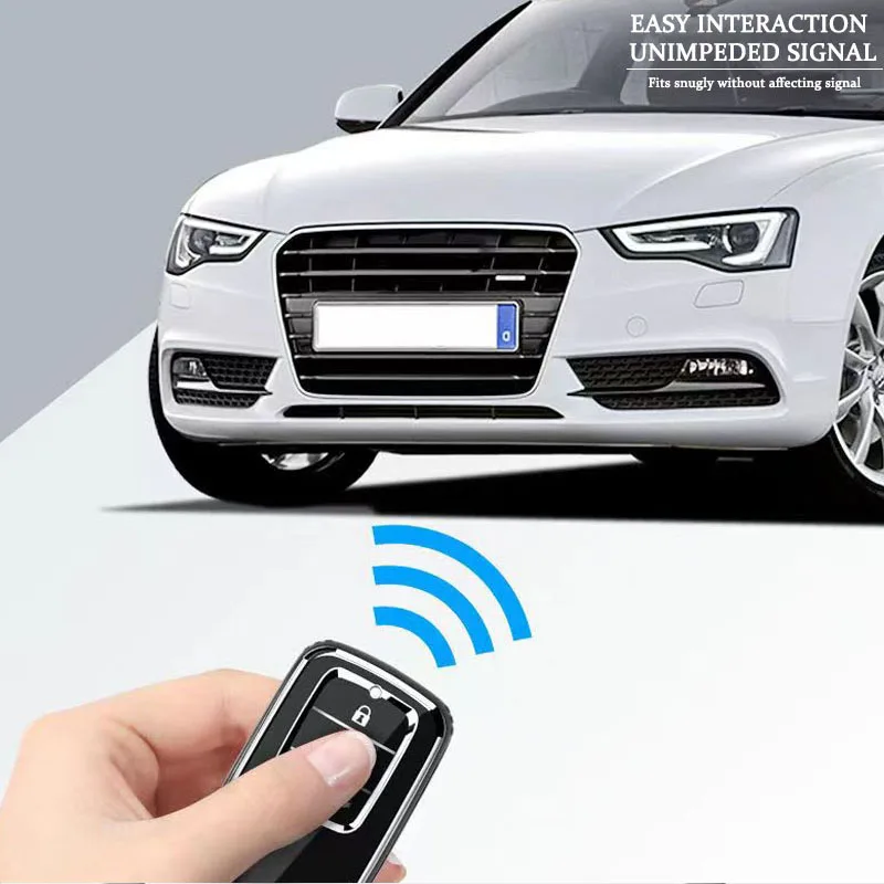 Stylish New Soft TPU Car Remote Key Case Cover Protection Shell for Honda Vezel City Civic Jazz BRV BR-V HRV Auto Accessories