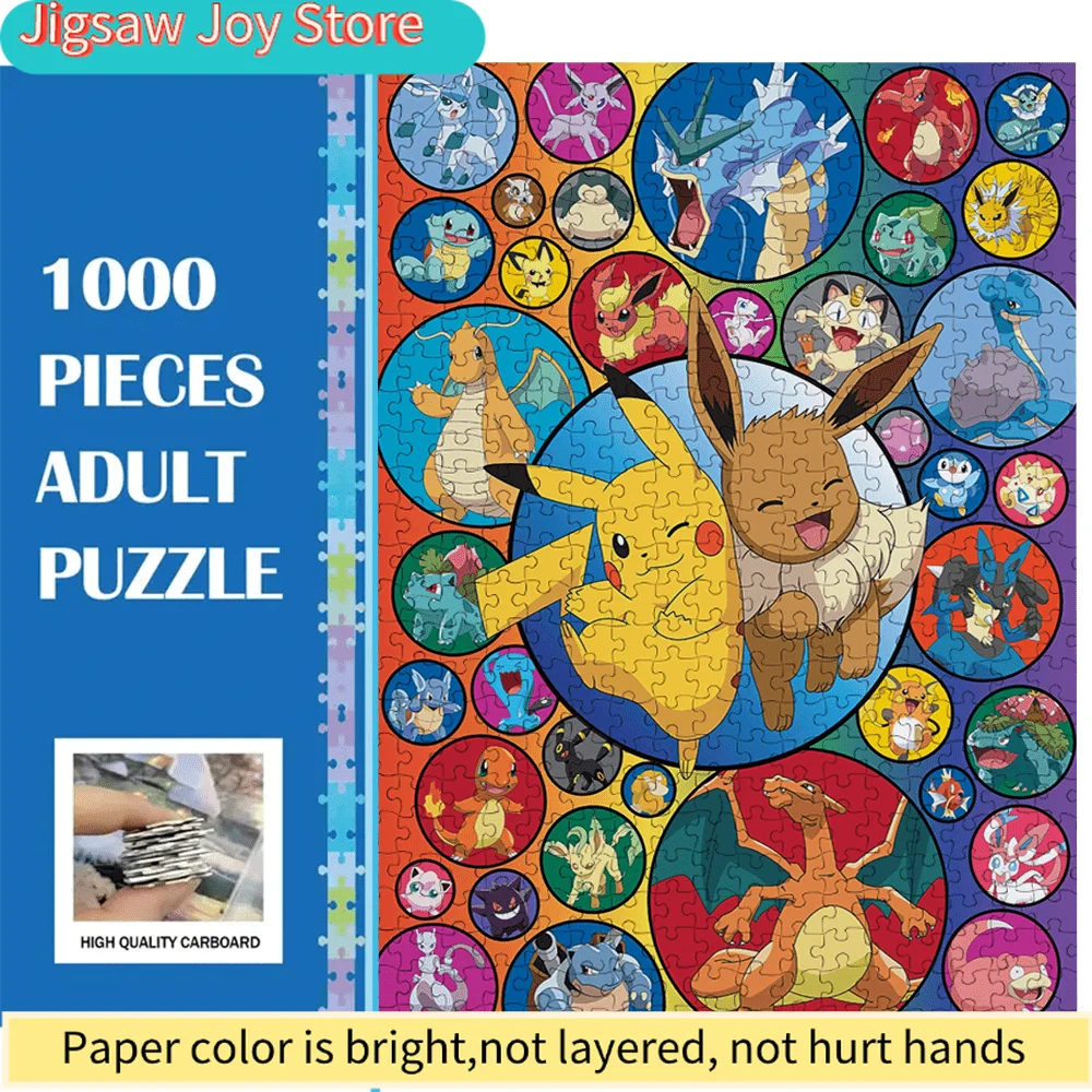 

Этот большой пазл имеет красочные круглые узоры и содержит различные персонажи покемонов. Его яркие цвета и простота в использовании...